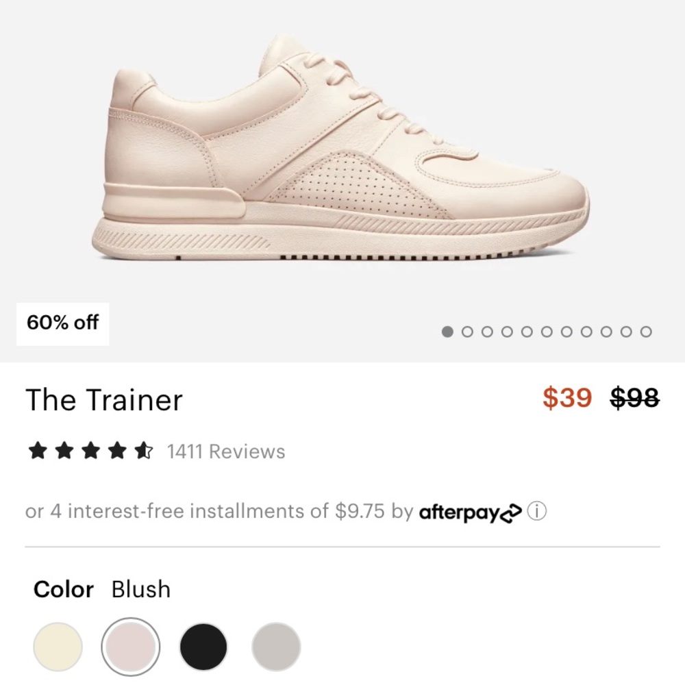 Everlane “the Trainer” sneaker - NWB